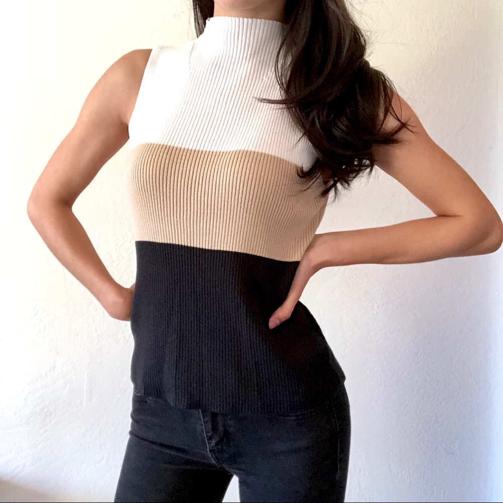 Mock Neck Sweater Top